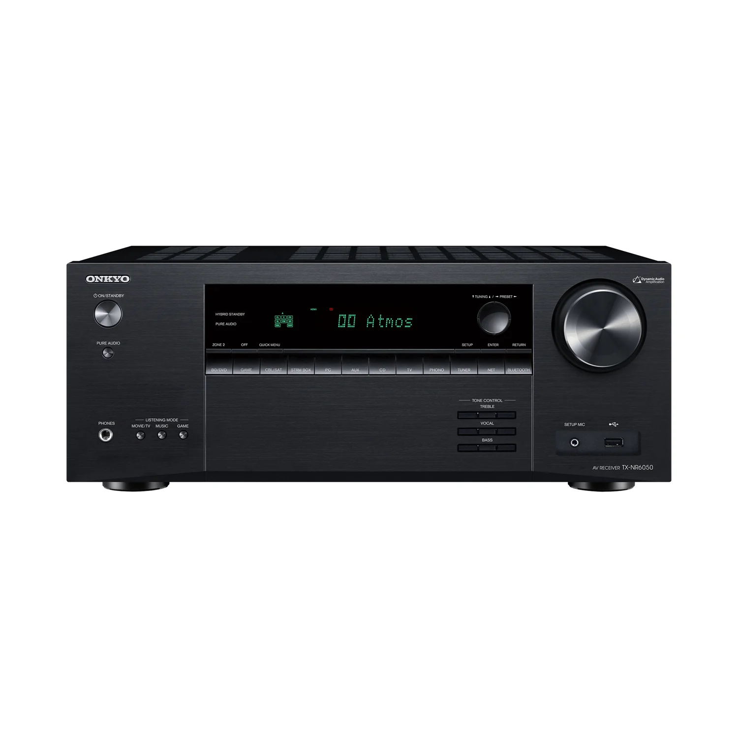 Onkyo TX-NR6050, Ansicht von vorn