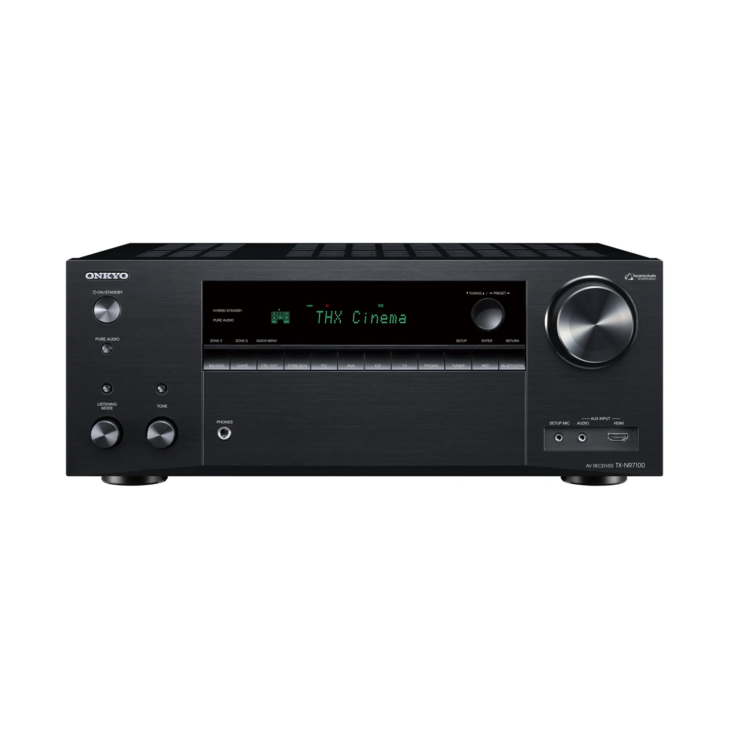 Onkyo TX-NR7100, Ansicht von vorn