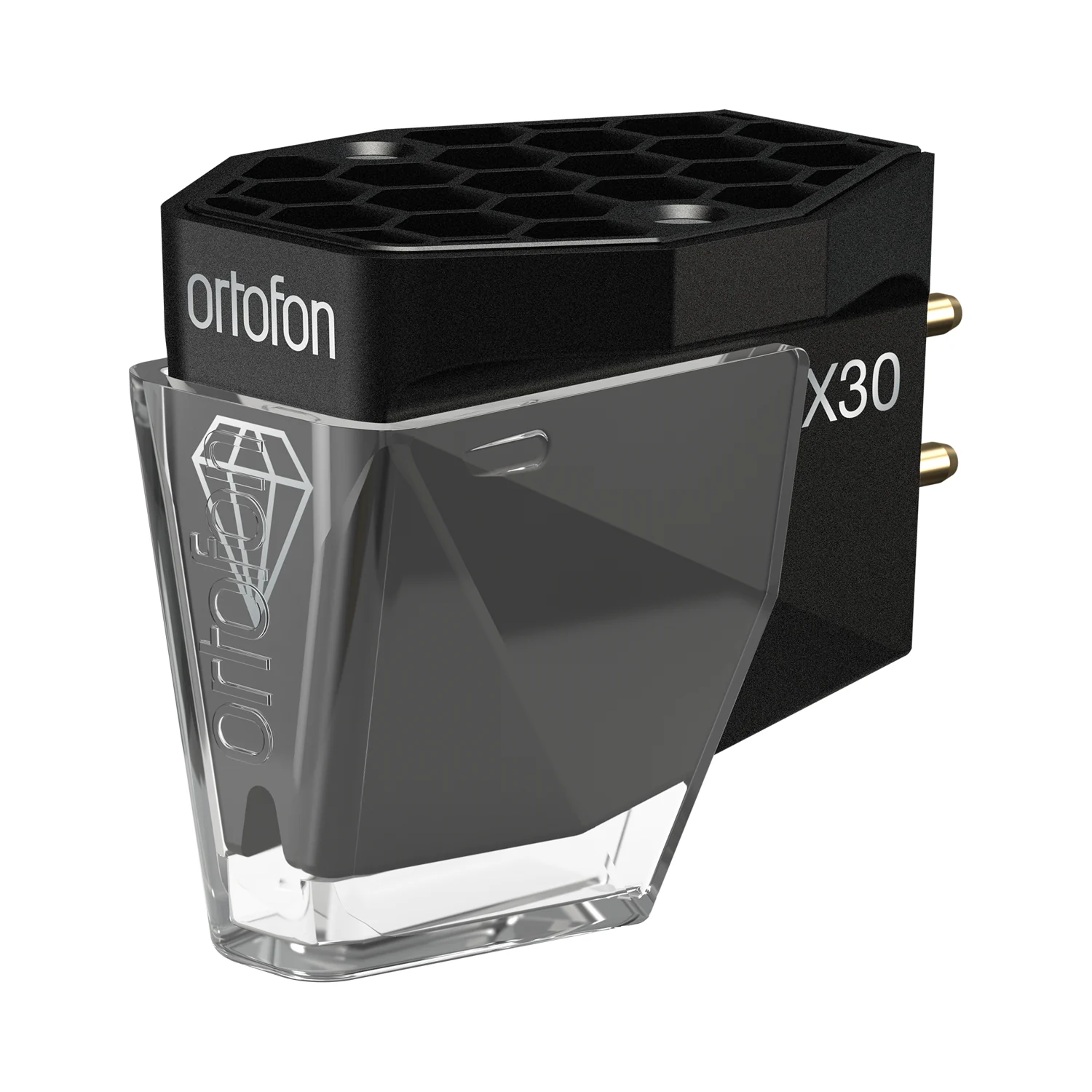 Ortofon MC X30 Tonabnehmer, mit aufgestecktem Nadelschutz