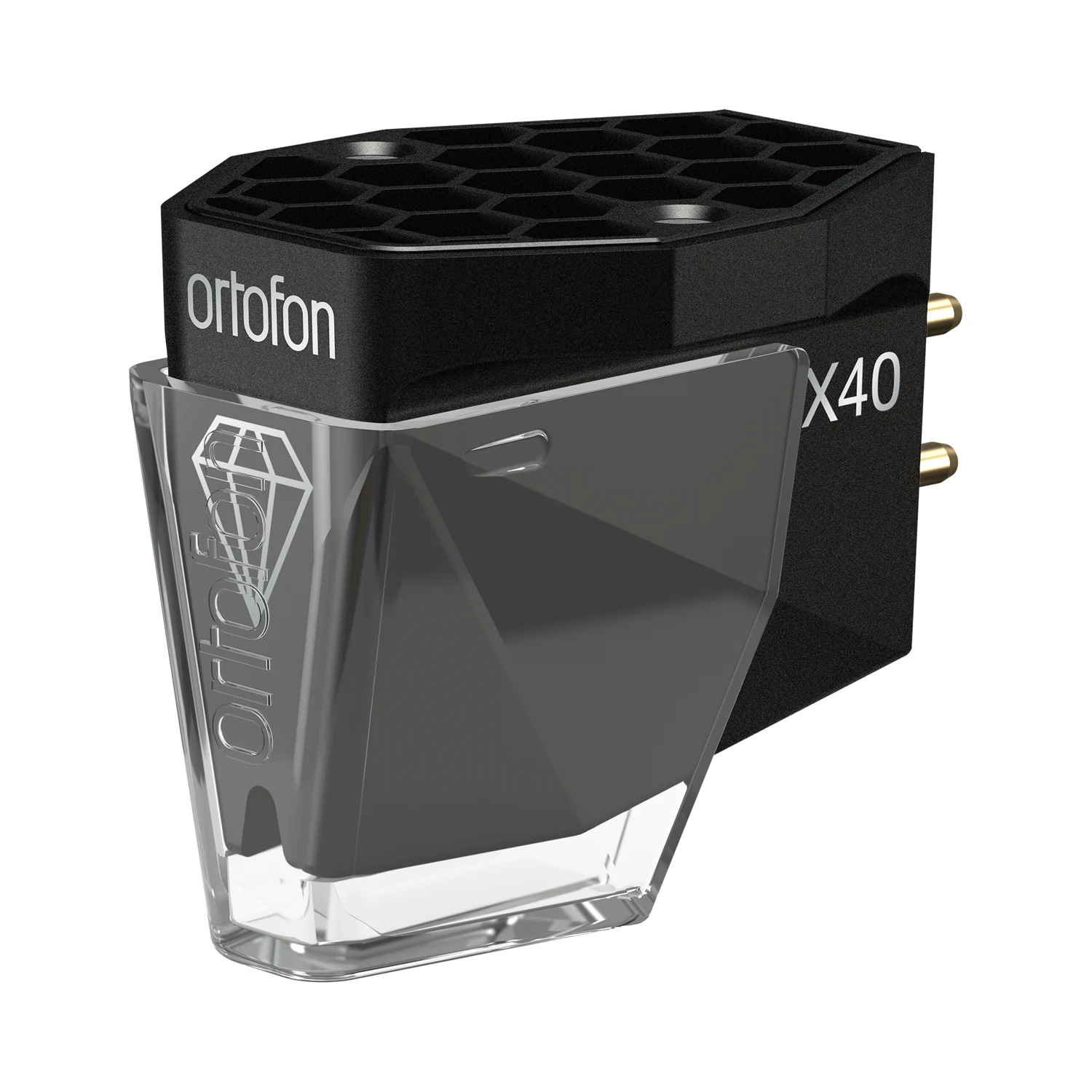 Ortofon MC X40 Tonabnehmer, mit aufgestecktem Nadelschutz