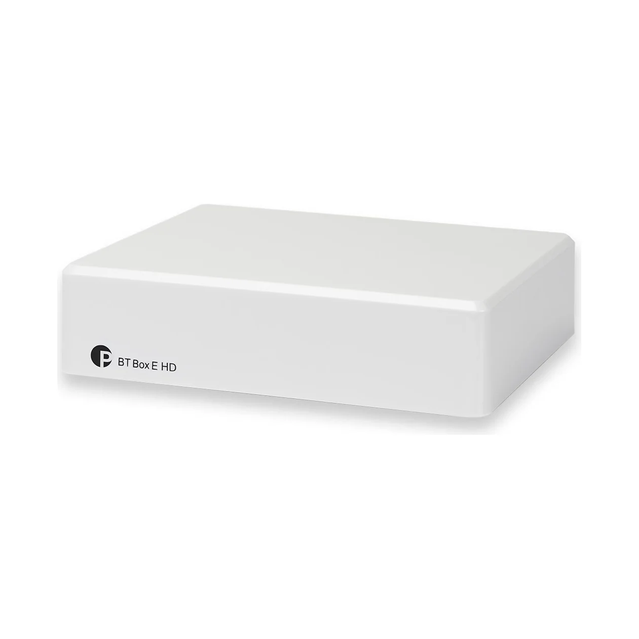 Pro-Ject BT Box E HD Bluetooth-Empfänger in Weiss, Frontansicht
