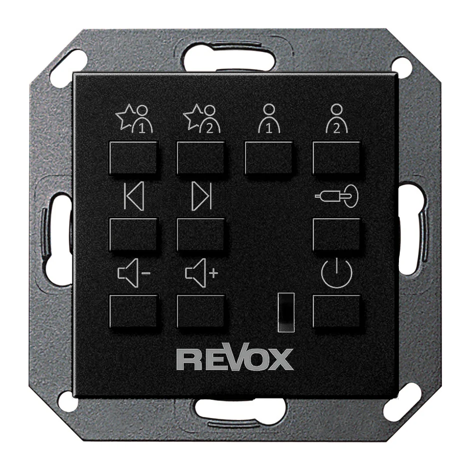 Revox C18 Multiuser Wall Control schwarz