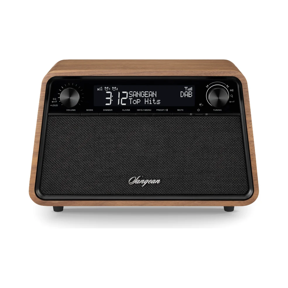 Sangean wr 201d vintage walnut 1