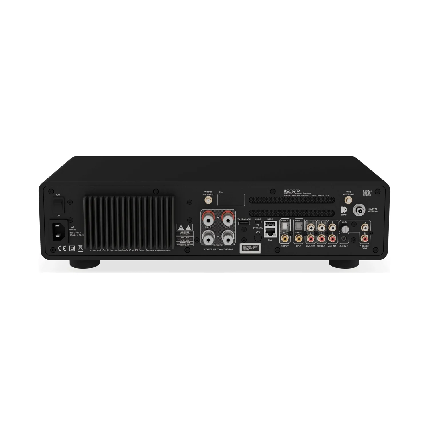 Sonoro maestro quantum signature rueckseite 1