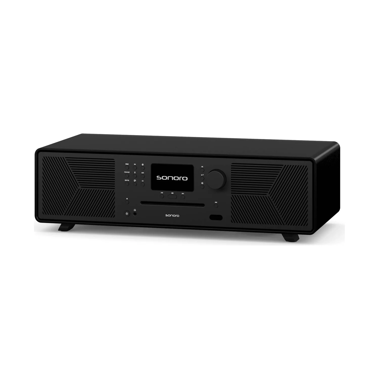 sonoro MEISTERSTÜCK Gen. 2 in Schwarz matt, Ansicht von vorn