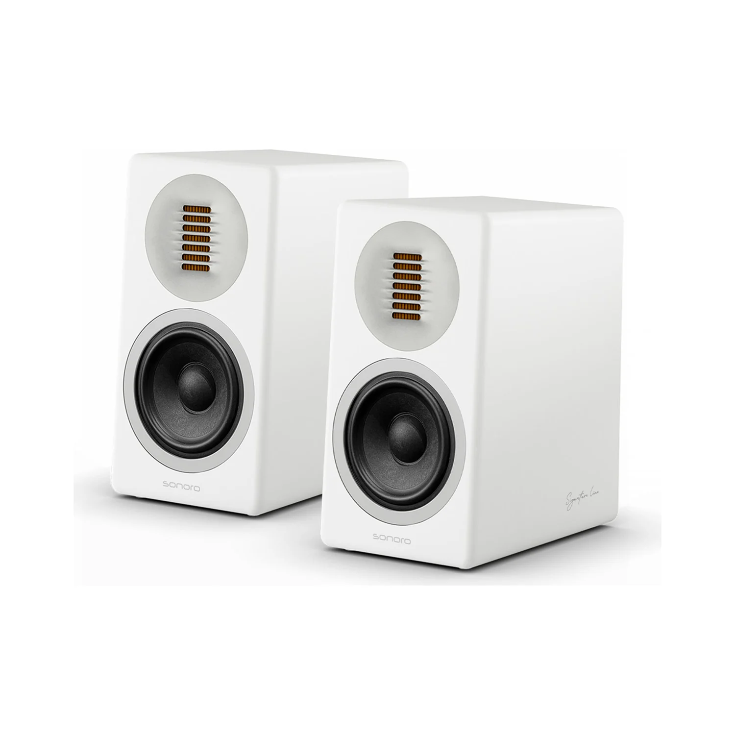 sonoro ORCHESTRA Slim Signature als Paar in Weiss matt mit Silber