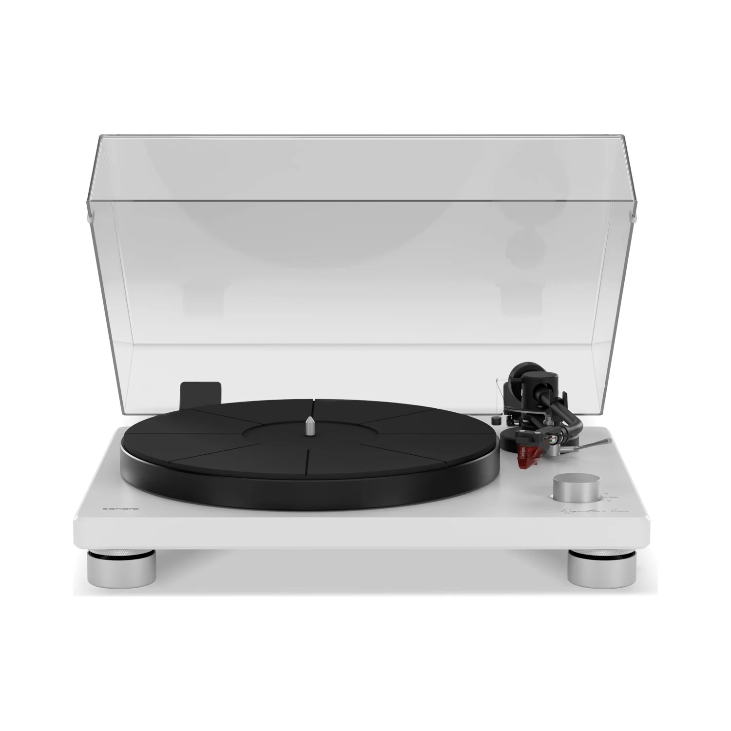 sonoro PLATINUM Signature in Weiss matt mit Silber, schräg von vorn