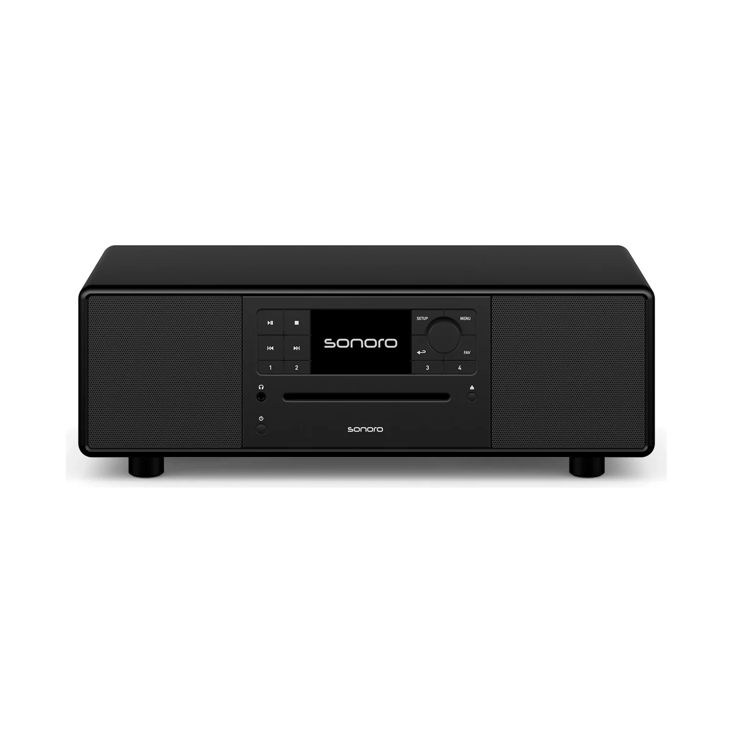 sonoro PRESTIGE in Schwarz matt, Ansicht von vorn