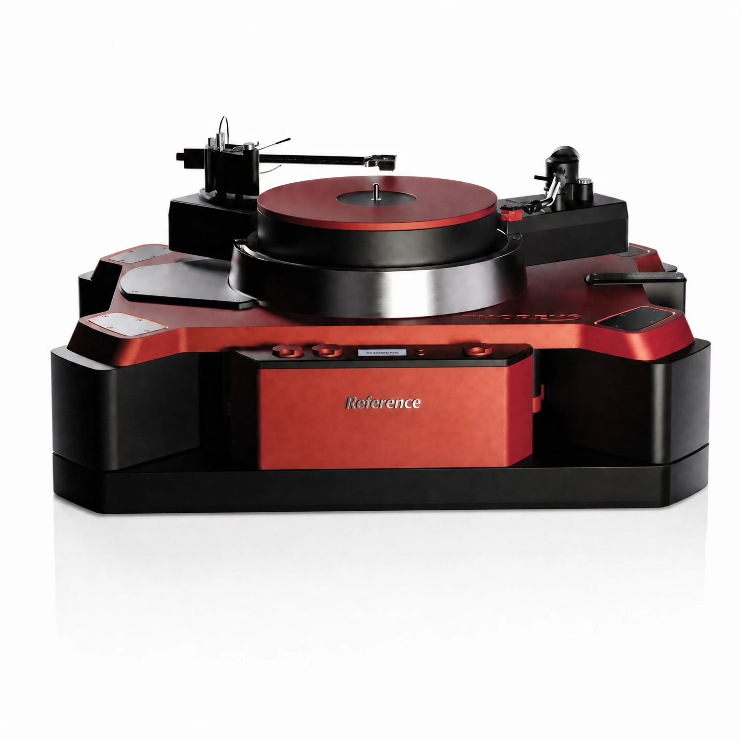 Thorens New Reference Plattenspieler in Bronze-Black, komplett mit Unterbau