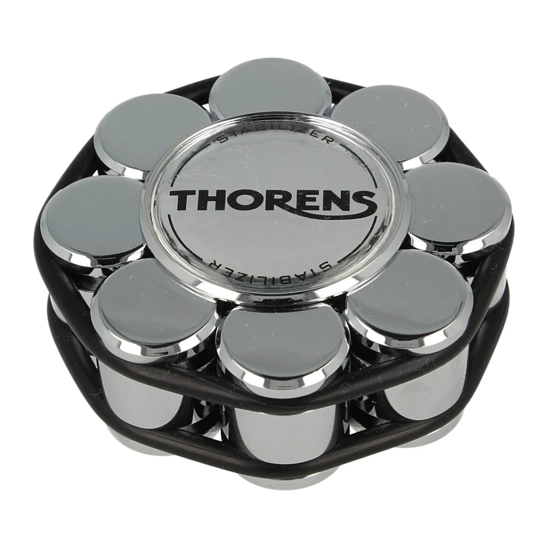 Thorens Plattengewicht Stabilizer in Chrom, Aufsicht
