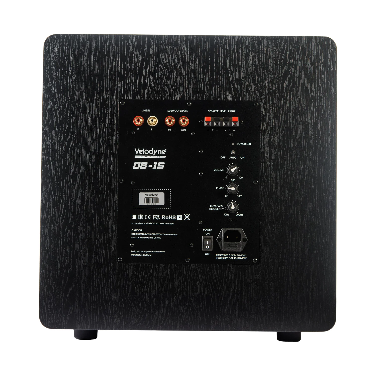 Velodyne Acoustics Deep Blue 15 Schwarz matt