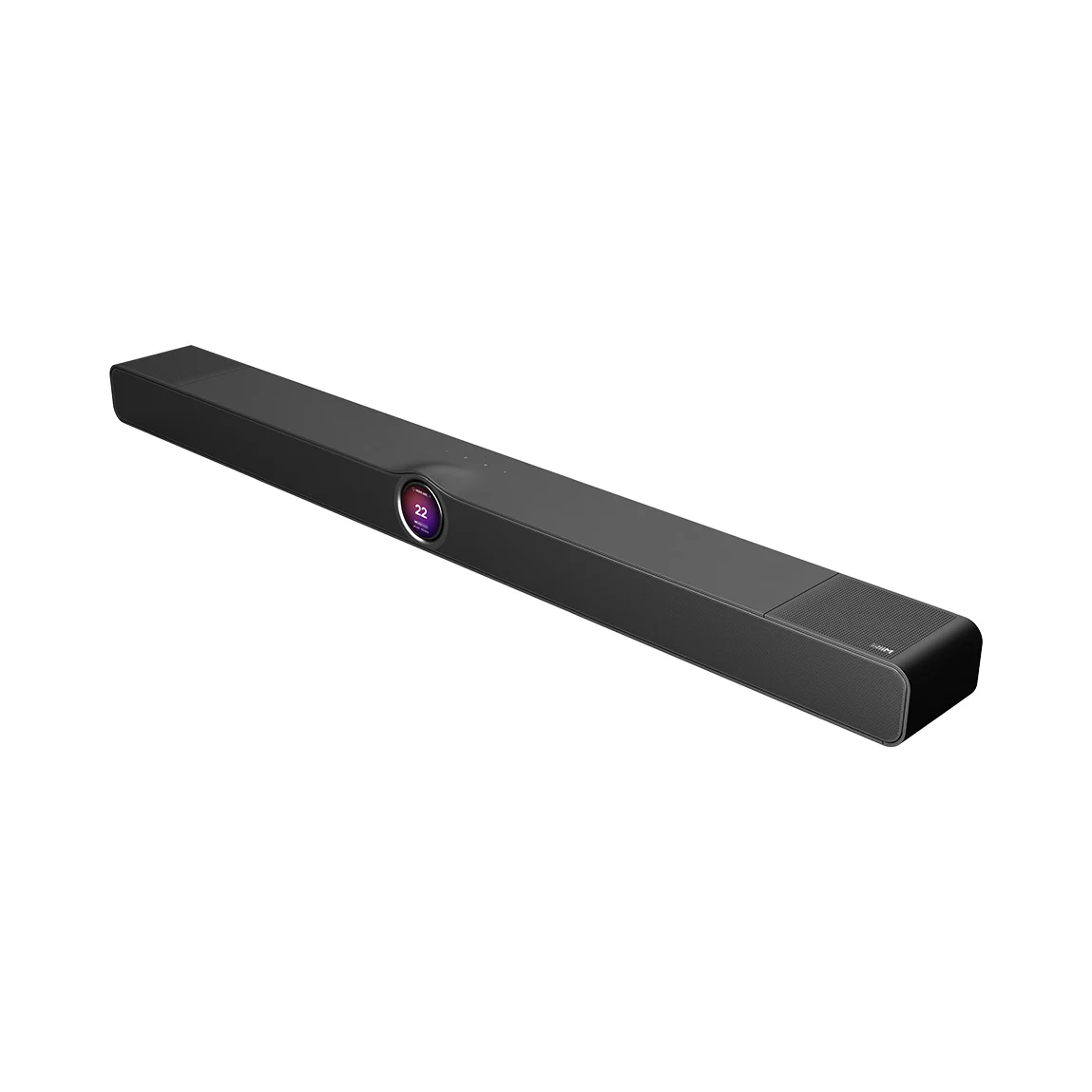 WiiM Bar Soundbar in Black (schwarz), Ansicht von schräg vorn