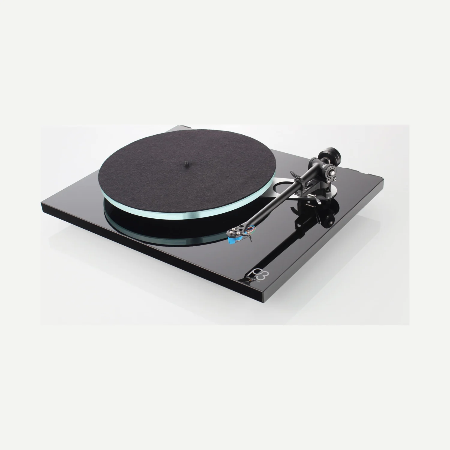 Rega Planar 3 mit Nd3 Hochglanz Schwarz (schwarz)