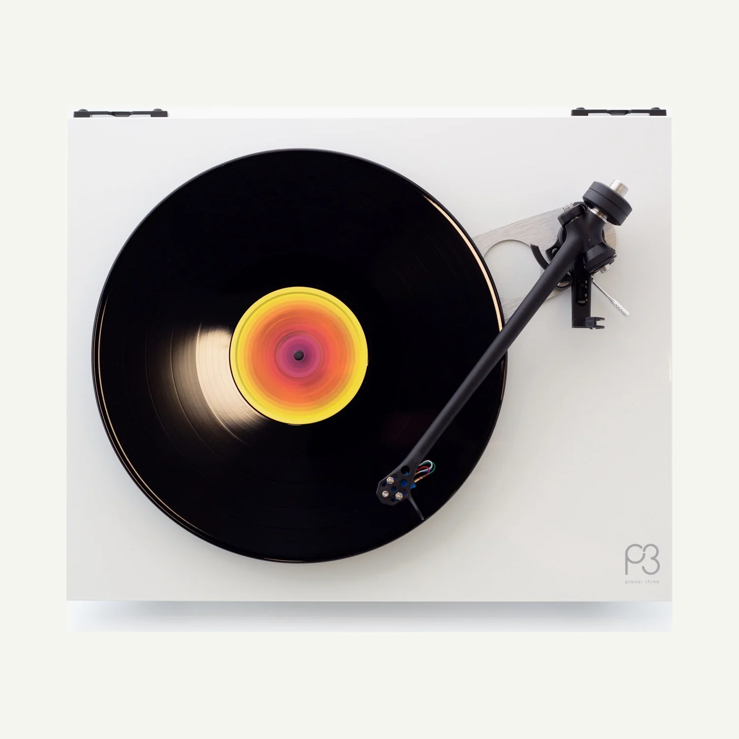 Rega Planar 3 mit Nd3 Hochglanz Weiss (weiss)