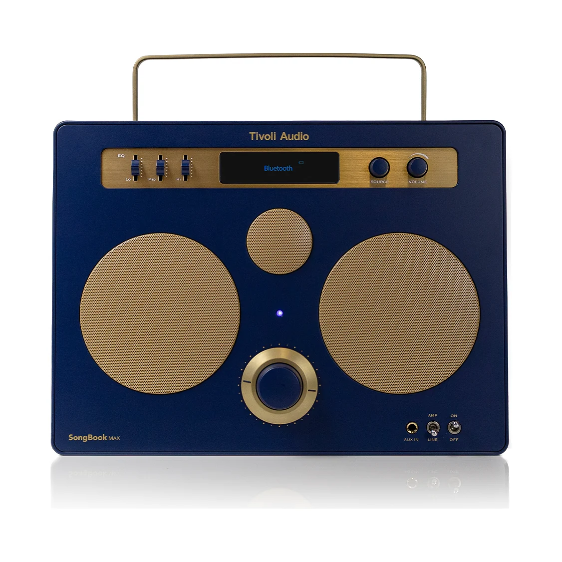 Tivoli SongBook MAX in Blau/Gold, Frontansicht