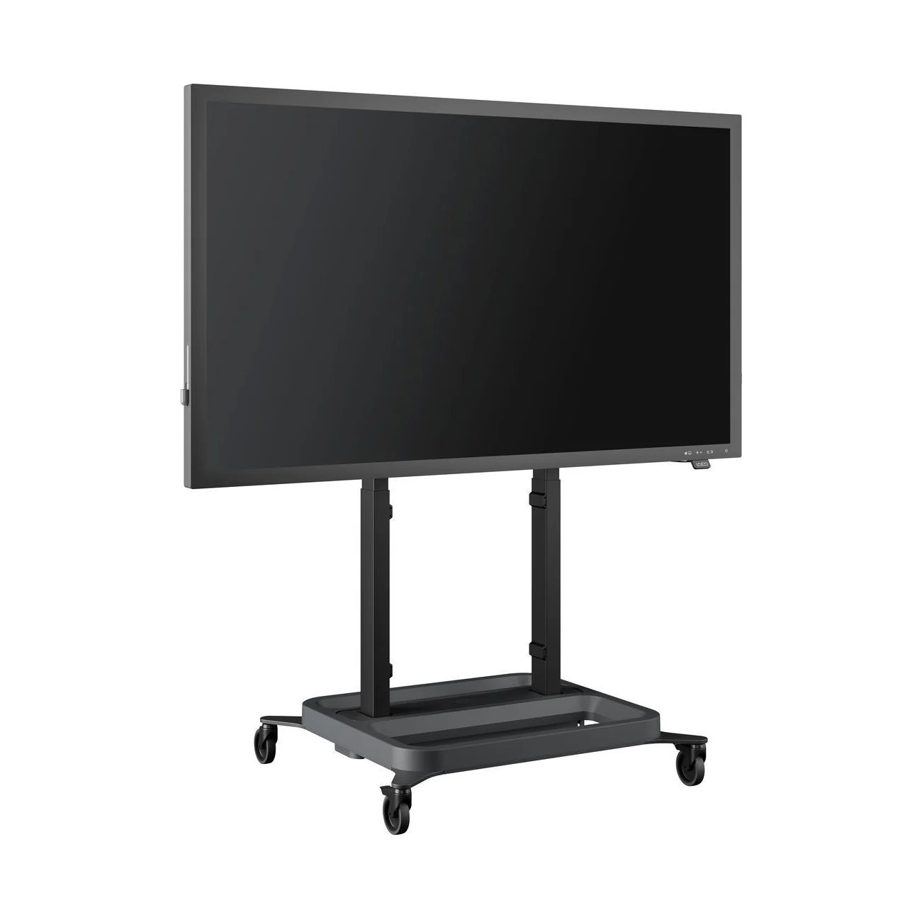 Vogel's RISE 5205 Rollwagen mit elektrischem Display-Lift, in der Anwendung am Display