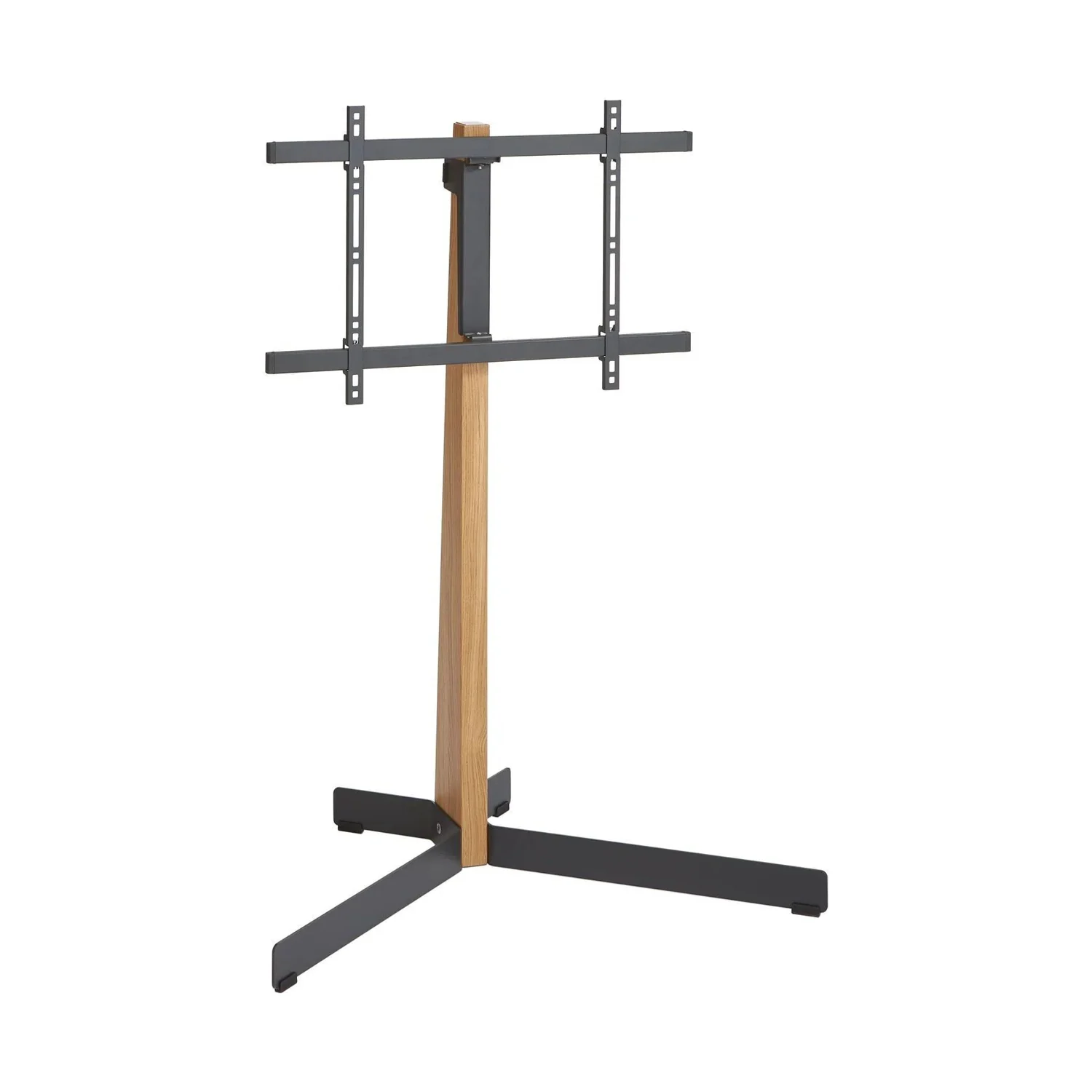 Vogel's TVS 3695 TV-Standfuss aus Eiche mit schwarzem Stahlfuss