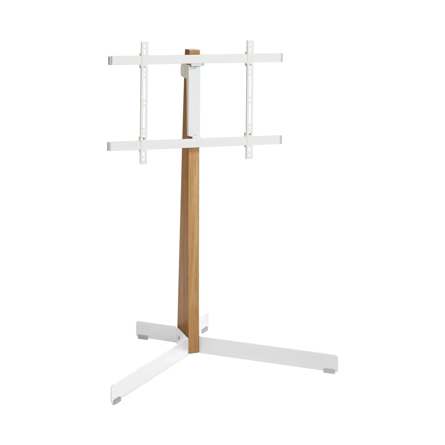 Vogel's TVS 3695 TV-Standfuss aus Eiche mit weissem Stahlfuss