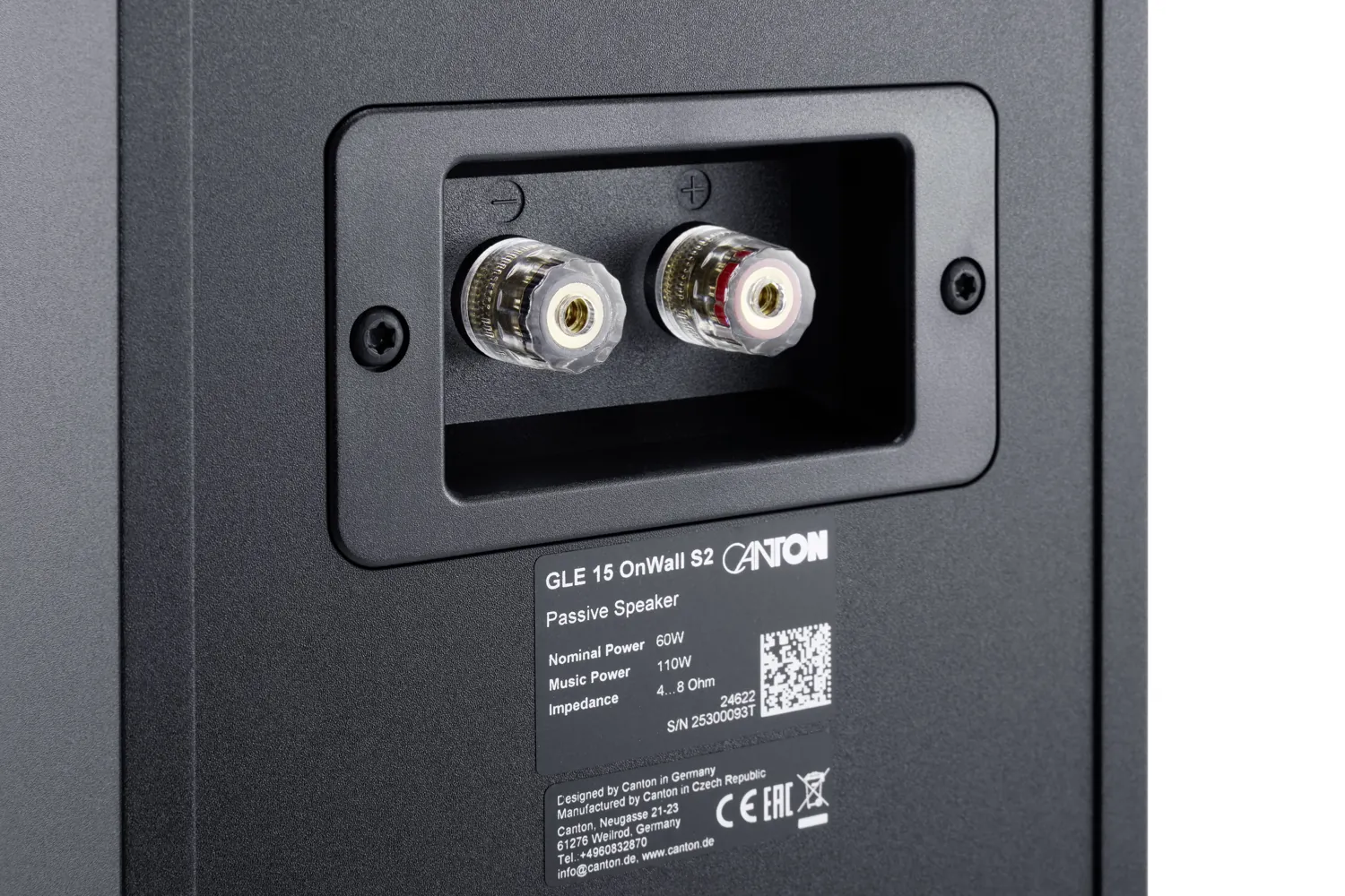 Canton GLE 15 S2 in Schwarz Dekor