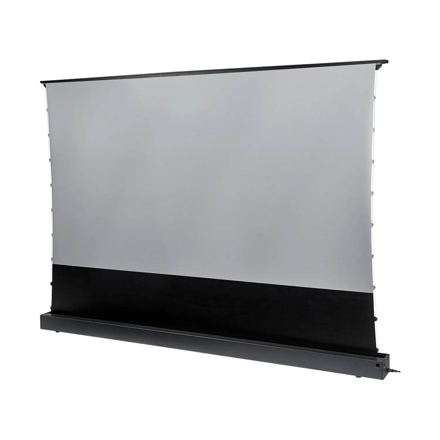 celexon CLR UST HomeCinema V2.0 110 Zoll, Gehäuse in Schwarz, Leinwand ausgefahren