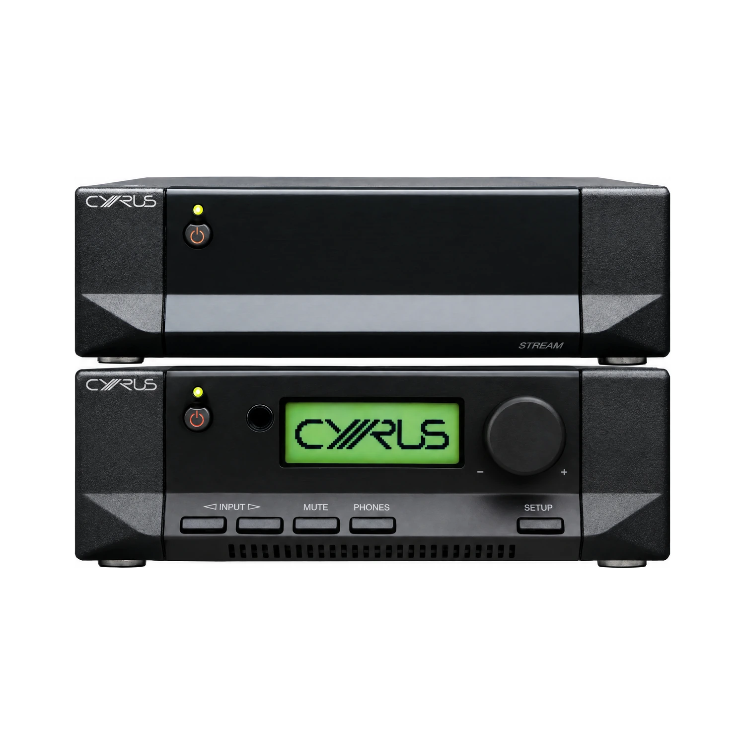 Cyrus SP Classic I: Classic STREAM über Classic AMP, als Anlage gestapelt