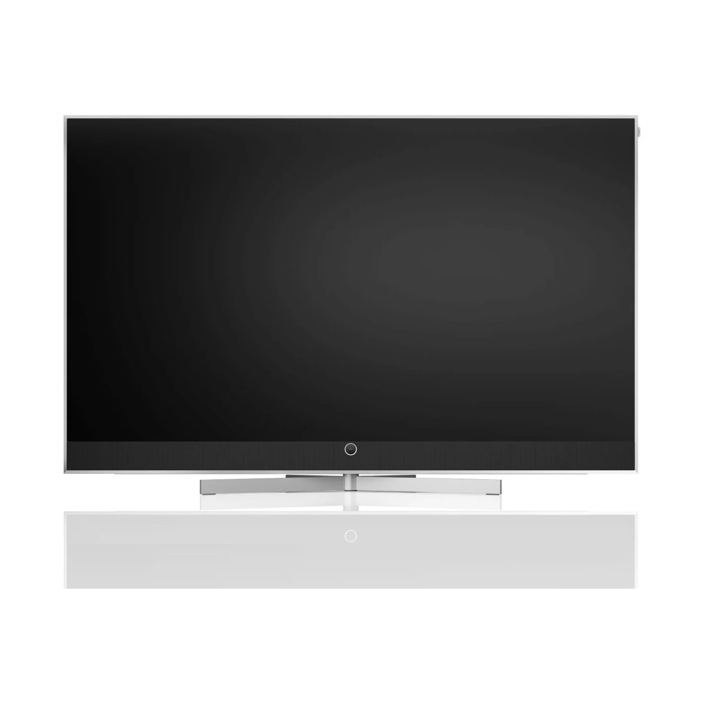 Loewe stellar 83 dr+ (Tizen), Frontansicht, Ausführung Alu + Alu matt