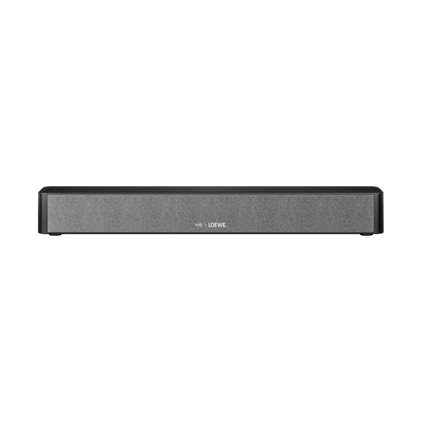 Loewe We. BOOST center speaker in Ash Grey, Frontansicht