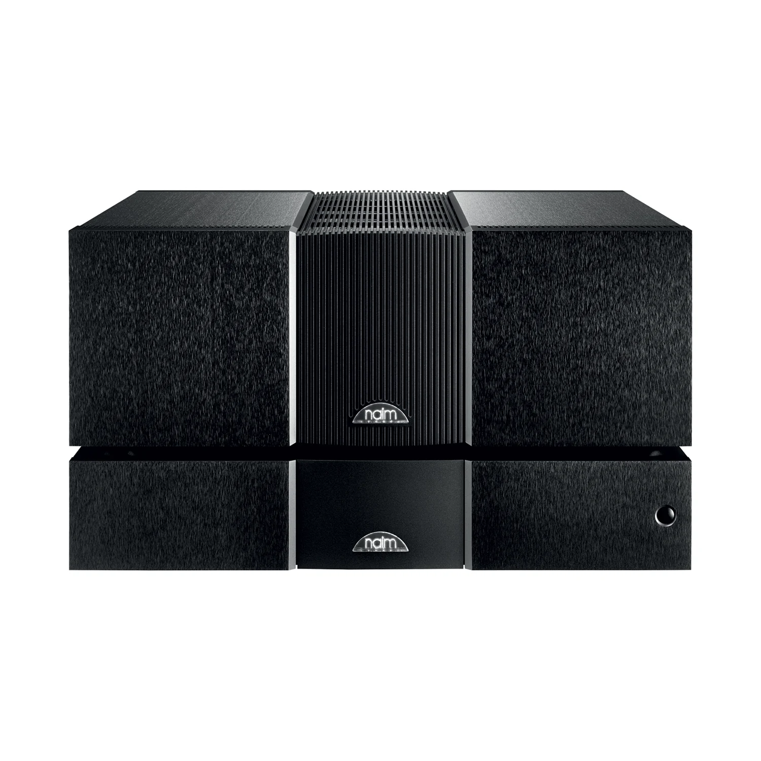 Naim NAP 500 DR mit Netzteil 500 PS, beide Gehäuse von vorn