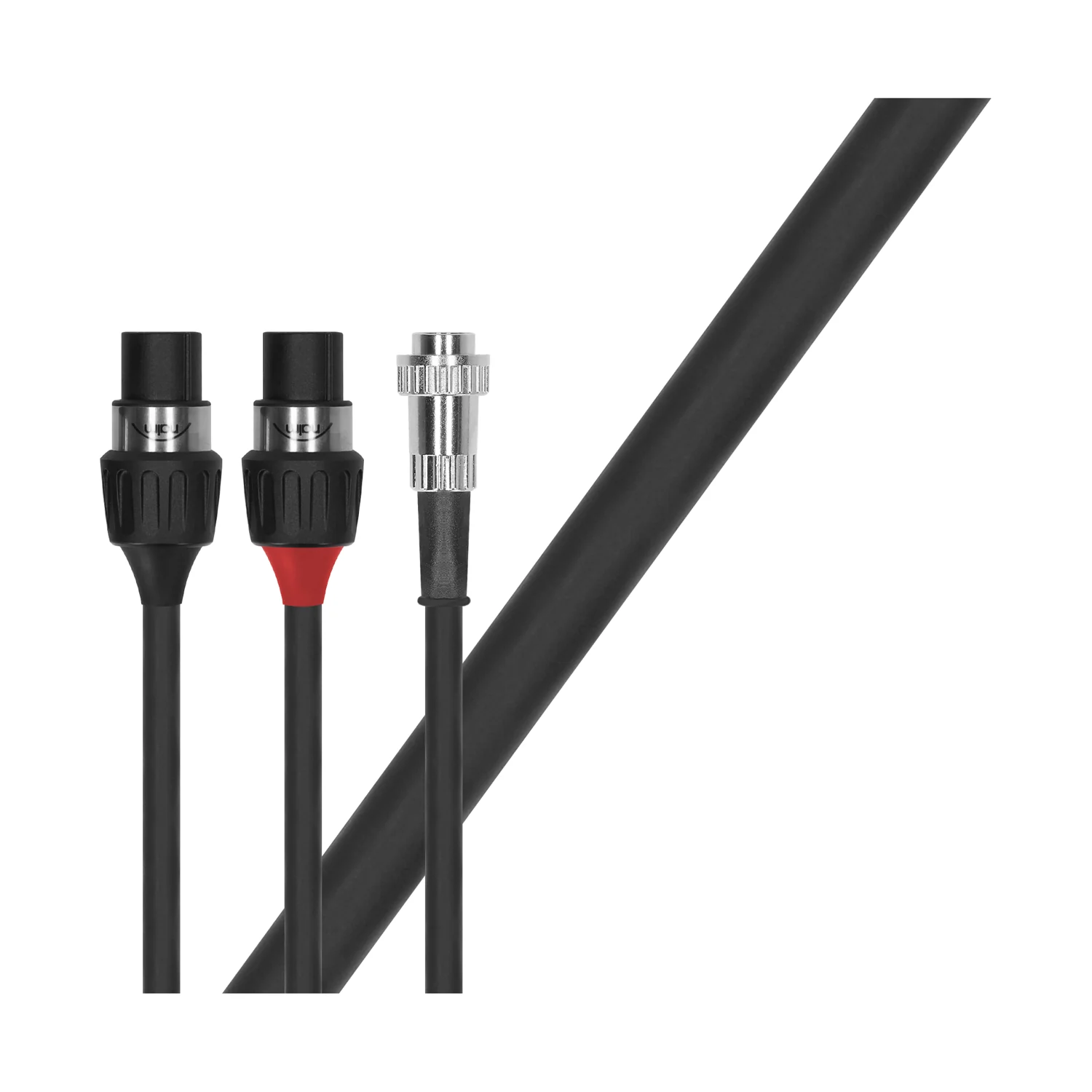 Naim New Classic Adapterkabel mit zwei XLR-Steckern und einem 4-poligen DIN-Stecker
