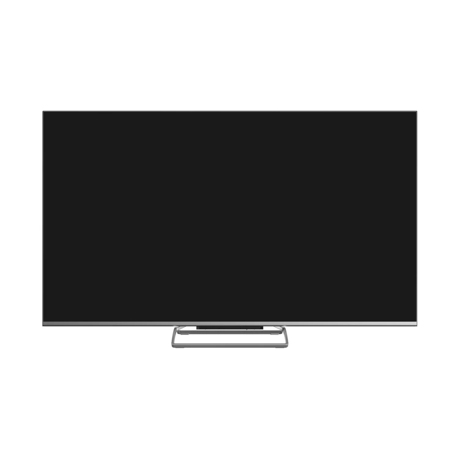 Panasonic W97C 75 Zoll QD-Mini-LED-Fernseher in Silber, Frontansicht