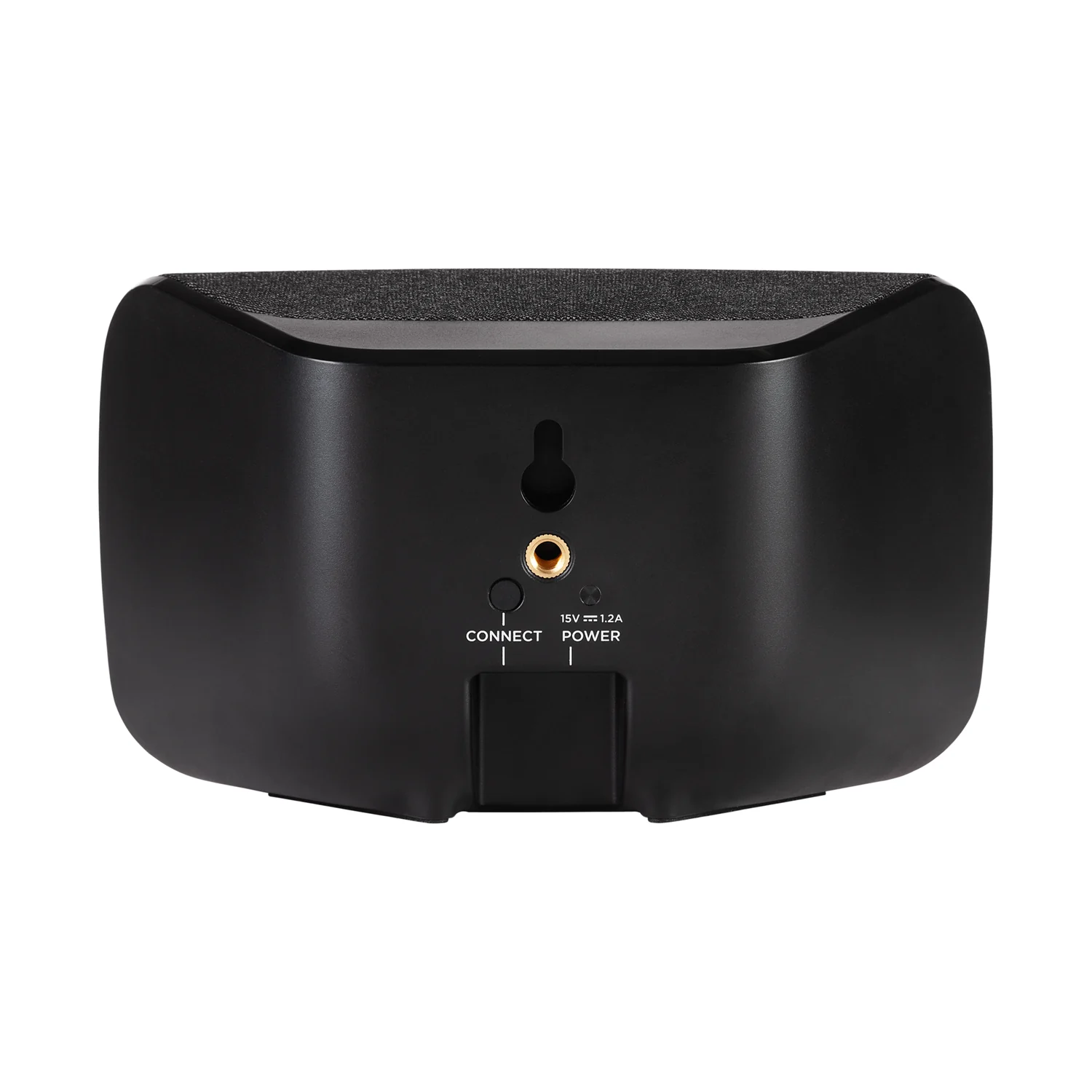 Polk Audio SR2 Wireless Surrounds, Rückseite mit Wandaufhängung und CONNECT-Taste