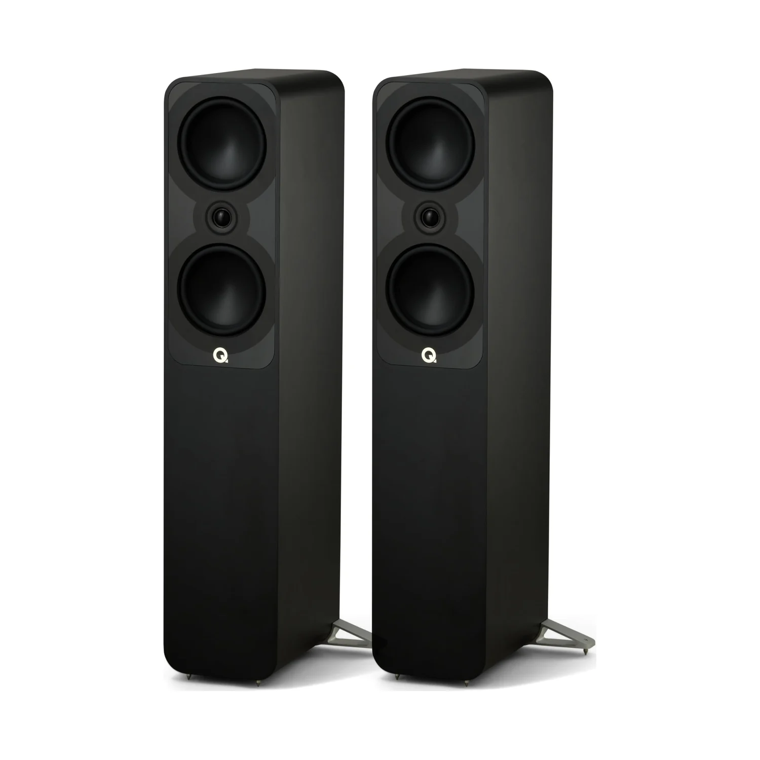 Q Acoustics QA 5050 Standlautsprecher in Seidenmatt Schwarz, Paar