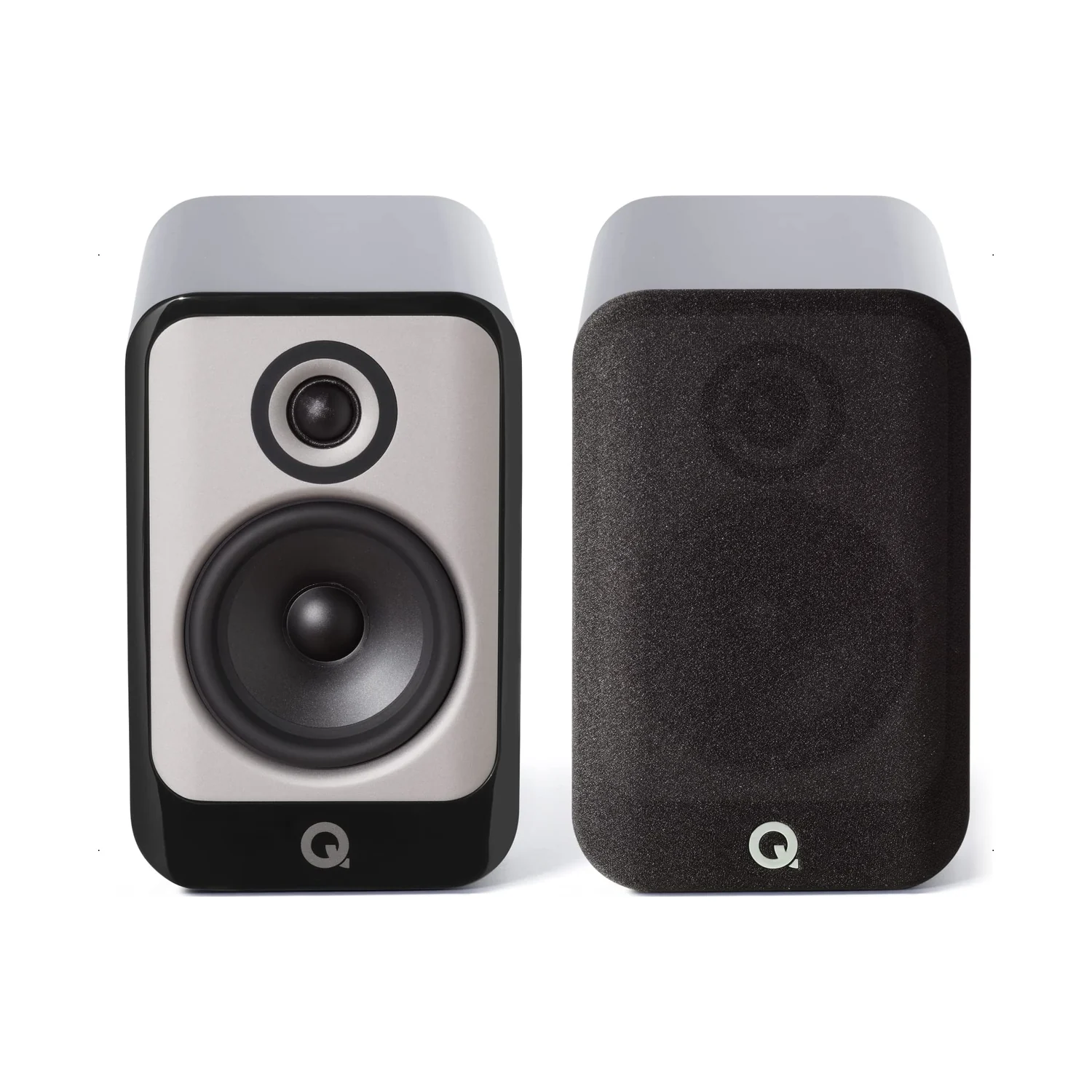 Q Acoustics Concept 30 Kompaktlautsprecher in Hochglanz Schwarz, Paar