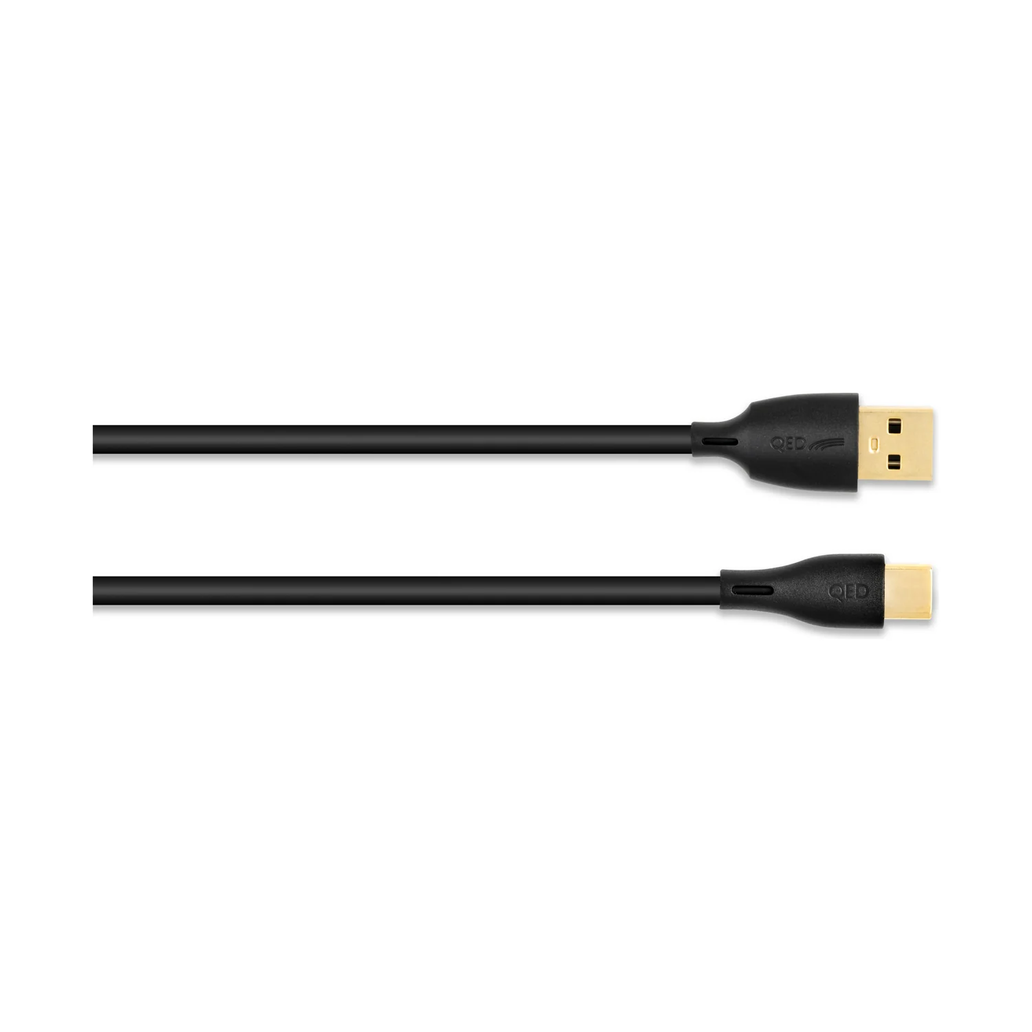 QED Connect USB A-C, Stecker Typ A und Typ C nebeneinander