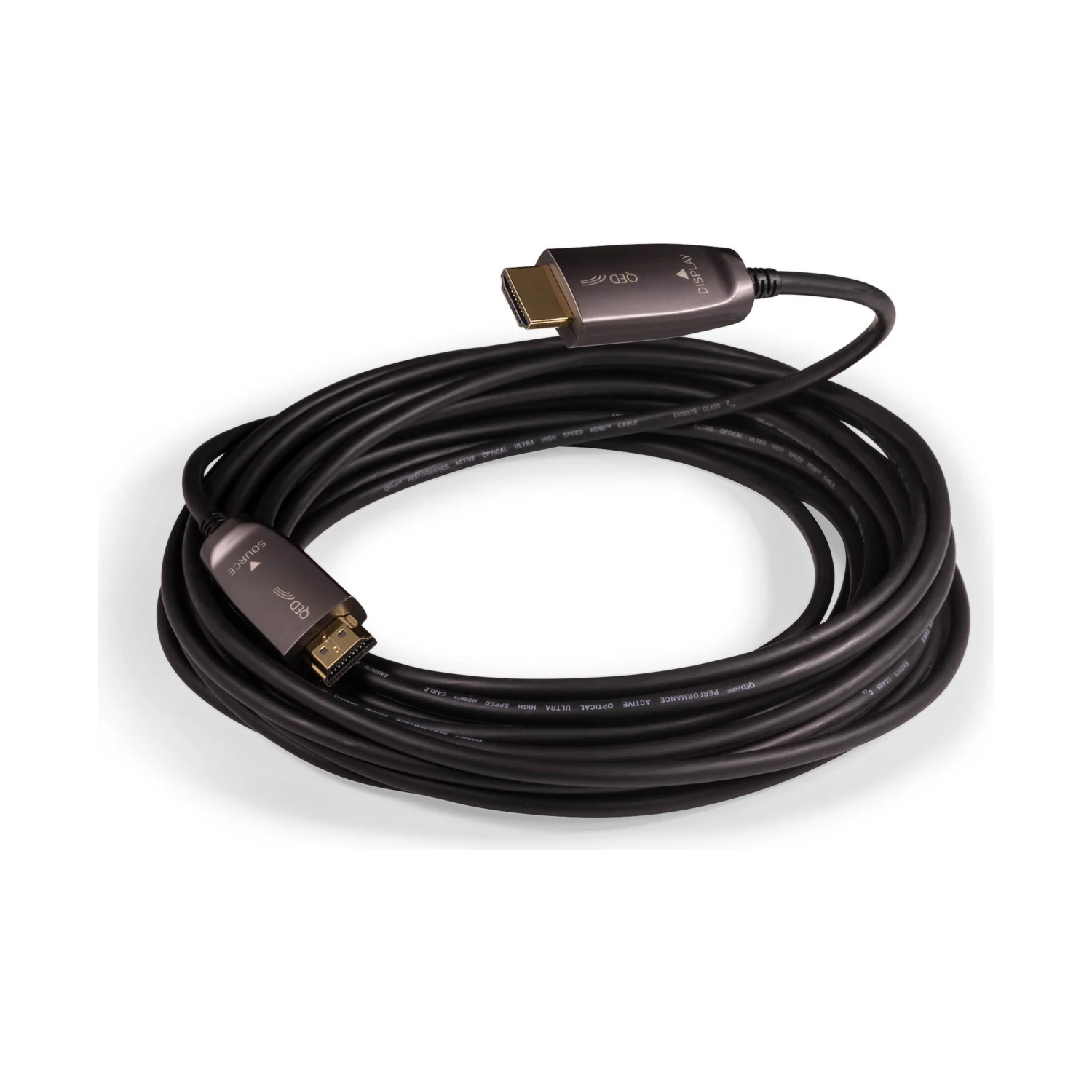 QED Performance Optical Ultra High Speed HDMI Kabel aufgerollt