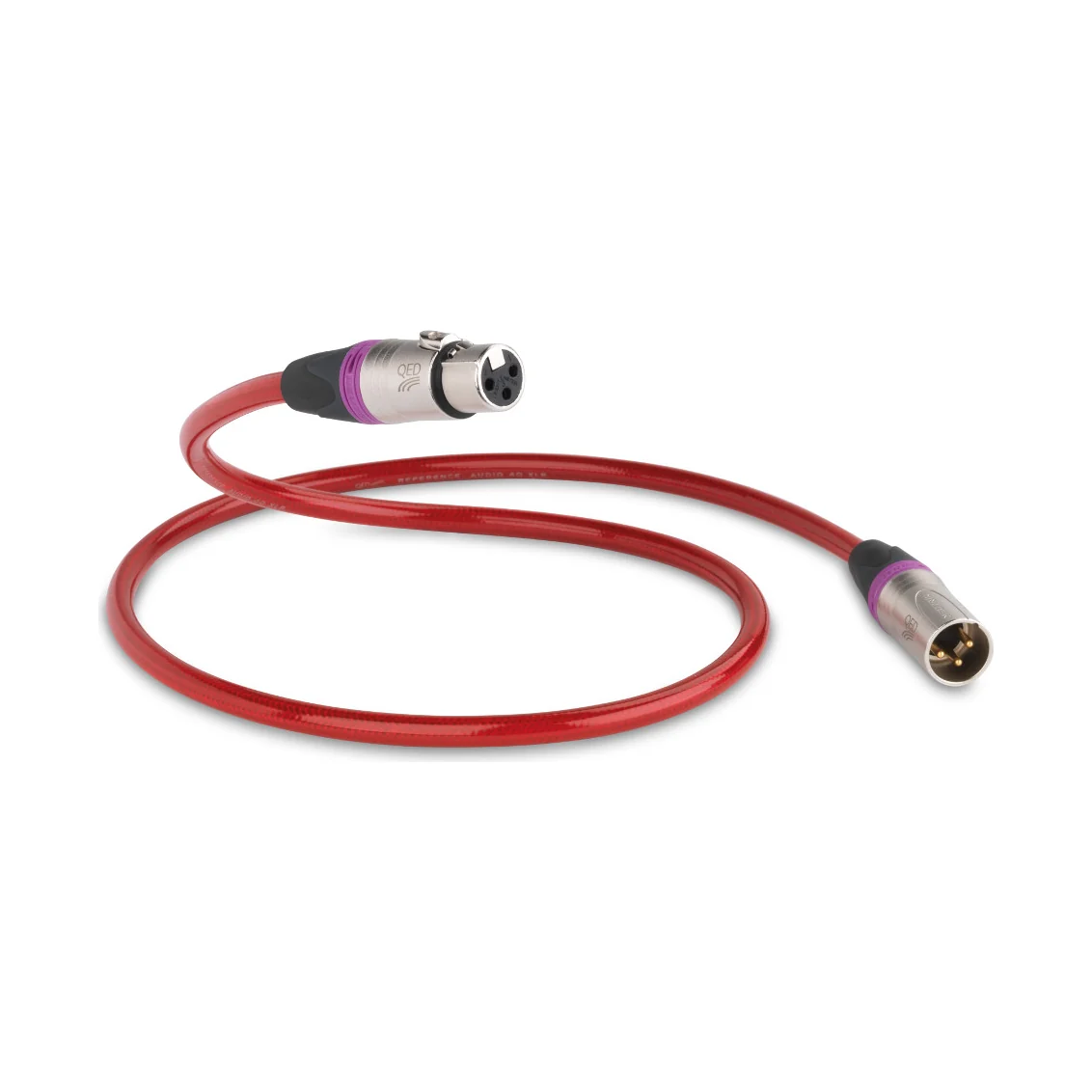 QED Reference XLR 40 Digital, rotes AES/EBU-XLR-Kabel mit Neutrik-Steckern