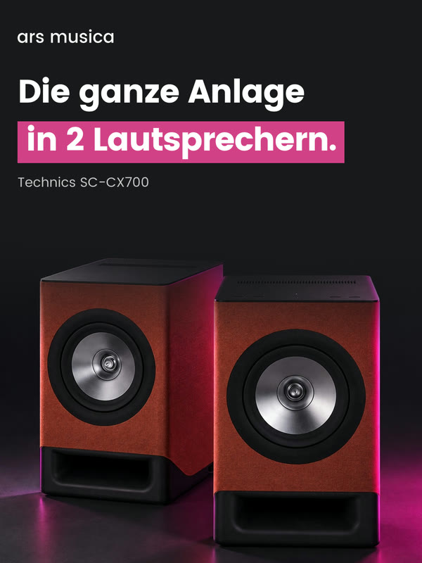 Technics SC-CX700 Aktivlautsprecher in Terracotta